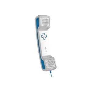 Swissvoice ePure CH05 - Handset for cellular phone - white, blue - for Apple iPhone 5"