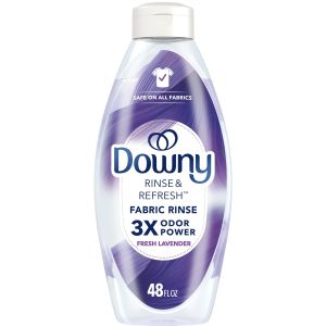 Downy Rinse & Refresh Laundry Odor Remover and Fabric Softener, Fresh Lavender, 48 fl oz, 70 Loads"