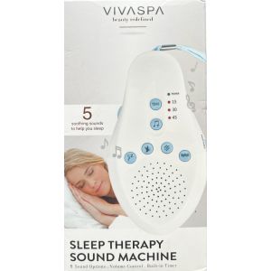 Vivaspa Sleep Therapy Sound Machine 5 Soothing Sounds With Timer