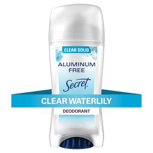 Secret Aluminum Free Deodorant for Women, Waterlily, 2.4 oz"