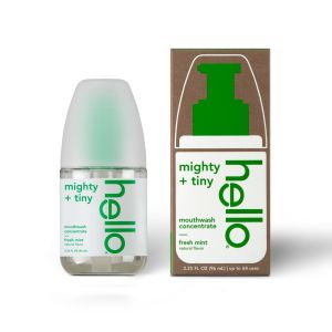 hello Naturally Fresh Mint Mouthwash Concentrate, Alcohol Free, Vegan & SLS Free Rinse"