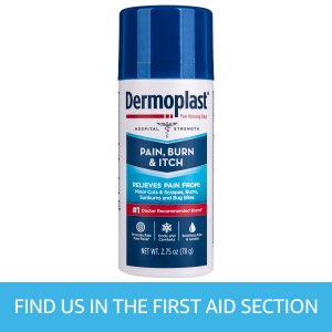 Dermoplast Pain, Burn & Itch Relief Spray for Minor Cuts, Burns and Bug Bites, 2.75 oz"