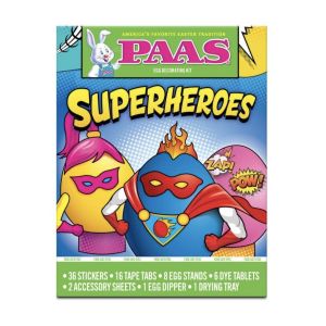 PAAS Superheroes Egg Decorating Kit