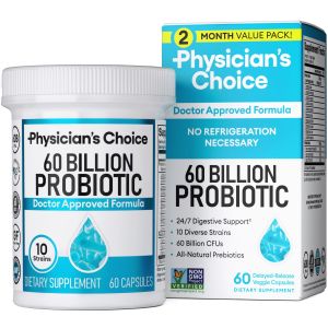 Physician’s Choice 60 Billion Probiotic, for Women & Men, 60 Count, Digestive & Gut Health"