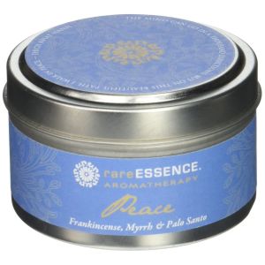 rareESSENCE Aromatherapy Spa Candle Travel Tin, Peace 3.8oz"