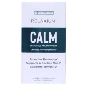 Relaxium Calm, Non-Habit Forming, Stress & Mood Support Supplement, Elevate Mood & Boost Relaxation with Ashwagandha, 5-HTP, GABA, & More, 60 Vegan Capsules, 30 Day Supply"