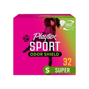 Playtex Sport Odor Shield Tampons, Super Absorbency, Unscented, 32 Ct"