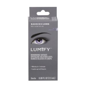 LUMIFY Redness Reliever Eye Drops, with Brimonidine for Whiter Looking Eyes, 0.08 Fl. Oz. (2.5 mL)"