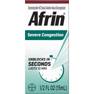 Afrin Severe Congestion 12 Hour Nasal Decongestant Spray - 15 mL