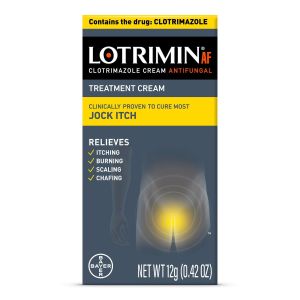 Lotrimin AF Clotrimazole Jock Itch Antifungal Treatment Cream, 12G Tube"