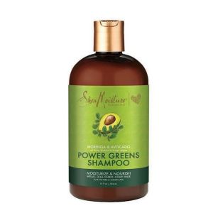 SheaMoisture Power Greens Daily Shampoo for Curly Hair, Moringa and Avocado, 13 fl oz"