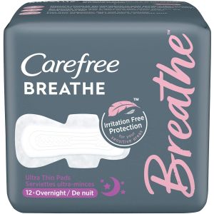 Carefree Breathe ON UT Pads 12 Count Pack of 8