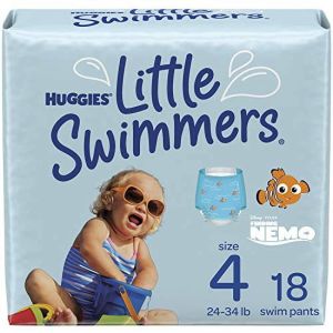 Huggies Little Swimmers Swim Diapers, Size 4 Medium, 18 Ct"