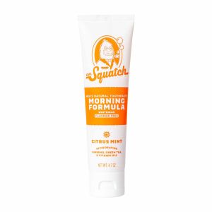 Dr. Squatch Citrus Mint Morning Formula Toothpaste, 4.7 Oz"