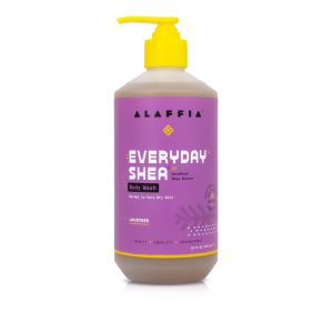 Alaffia EveryDay Shea Moisturizing Body Wash, Lavender, 16 fl oz"