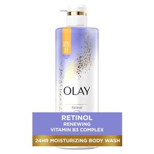 Olay Cleansing & Renewing Nighttime Women's Body Wash with Vitamin B3 and Retinol, 20 fl oz"