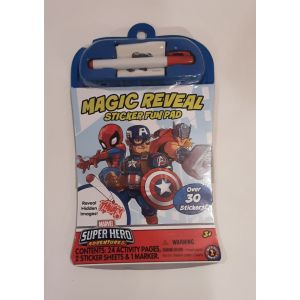 Marvel super hero adventures magic reveal sticker fun pad