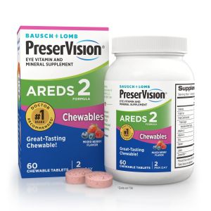 PreserVision® AREDS 2 Formula Eye Vitamin and Mineral Supplement with Lutein & Zeaxanthin, Mixed Berry Flavor, 60 Chewable Tablets"