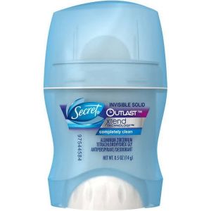 Secret Outlast Xtend Invisible Solid Completely Clean Antiperspirant/Deodorant, .5 oz"