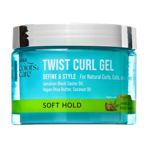 KISS Colors & Care Twist Curl Hair Gel, Level 5 Soft Hold, 6 oz."