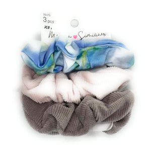 scunci Morgan Simanier Xo Mixed Scrunchies, 3pcs"