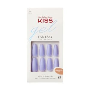 KISS Gel Fantasy Sculpted Fake Nails, ‘Night After’, 28 Count"