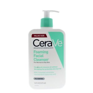 CeraVe Foaming Facial Cleanser, Oil Control Face & Body Wash for Normal to Oily Skin, 16 fl oz."