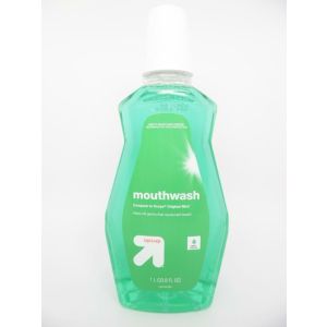 Up & Up Mouthwash Helps Kill Germs that cause Bad Breath - Mint Flavor - 33.8oz.