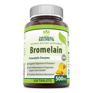 Herbal Secrets Bromelain 500 Mg 120 Tablets (Non-GMO)