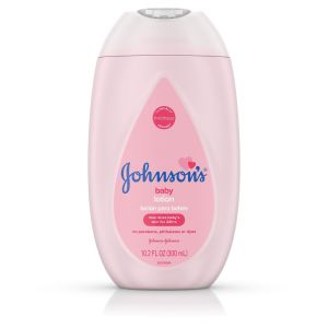 Johnson's Moisturizing Pink Baby Lotion with Coconut Oil, 10.2 fl. oz"