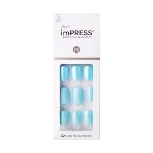 KISS imPRESS Press-on Manicure Fake Nails, ‘Rain Check’, 30 Count"