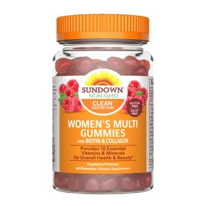 Sundown Women’s Multivitamin Gummies, With Biotin and Collagen, Vitamins A, C, D, E, Supports Immune Health, 60 Count (Pack of 3)"