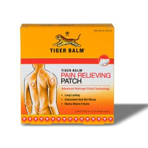 Tiger Balm Pain Relieving Patch, 5 Count, Relieves Backaches, Strains, Sore Muscles, and Sprains"