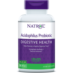 Natrol Acidophilus Probiotic, Digestive Health, 100mg, 100 Capsules"