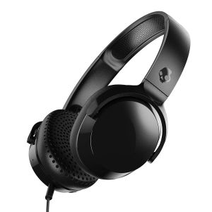 Skullcandy Riff Wired On-Ear Headphones with Mic, Black"