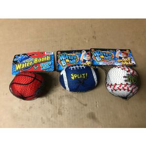 Toss' Em Water Bomb Sports Ball CHOOSE TYPE