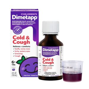 Children’s Dimetapp Cold & Cough Medicine, Antihistamine, Liquid Grape Flavor, Alcohol-Free, 4 Fl oz"