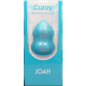 JOAH Sculpted Makeup Blending Sponge, Blue Curvy Shape"