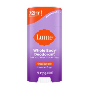 Lume Whole Body Women’s Deodorant - Smooth Solid Stick - Aluminum Free - Lavender Sage - 2.6oz