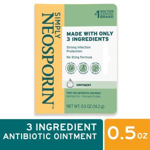 Simply Neosporin Formula 3-Ingredient Antibiotic Ointment, 0.5 oz"