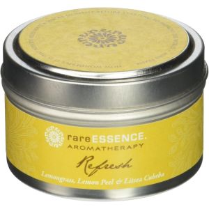 rareEarth rareESSENCE Candle, 4 OZ, Yellow, 4 Ounce"