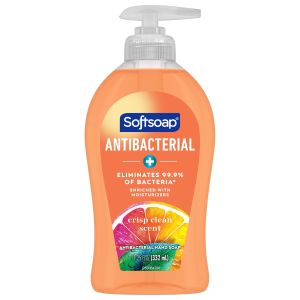 Softsoap Antibacterial Liquid Hand Soap, Crisp Clean Scent Hand Soap, 11.25 oz Bottle"