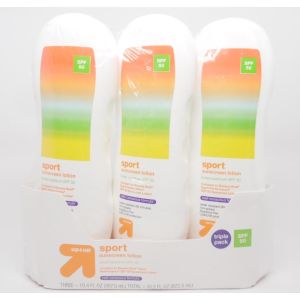 Up & Up Performance Sport Sunscreen Lotion Broad Spectrum SPF 50 Triple Pack 3ct