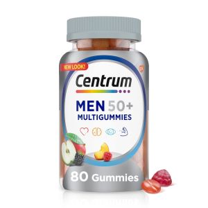 Centrum Multigummies Mens 50 Plus Gummy Vitamins, Multivitamin Supplement, Fruit, 80 Count"