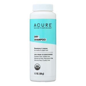 ACURE Acure Dry Shampoo, Brunette to Dark Hair, Rosemary & Cocoa, 1.7 oz (58 g) (Pack of 2)"