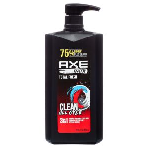 Axe Total Fresh 3-in-1 Shampoo Conditioner and Body Wash, 28 fl oz"