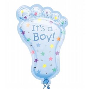 Party Destination 8"" Multi-color Foot Shaped Foil Balloon