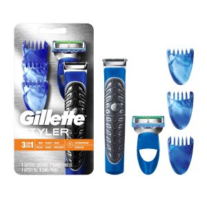 Gillette Fusion Men's Precision Beard Trimmer, Razors and Edger, Blue"