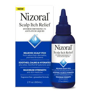 Nizoral Scalp Itch Relief Liquid - Relieves, Soothes, Calms & Hydrates with Hydrocortisone, 2 fl oz"