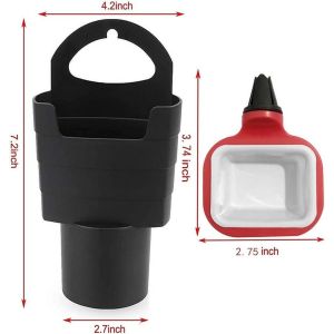 iRoad Snack & Driver French Fry Cup Holder and 2 Vent Clip Sauce Holders 10p